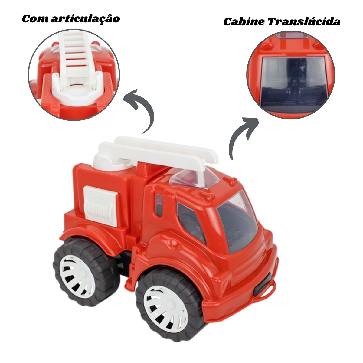 Brinquedo Caminhão Bombeiro - Smiling Kids Brinquedo Caminhão Bombeiro - Smiling Kids